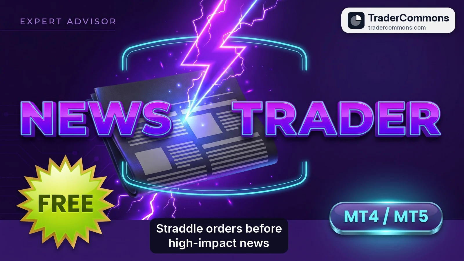 News Trader EA for MT4/MT5/cTrader - Free